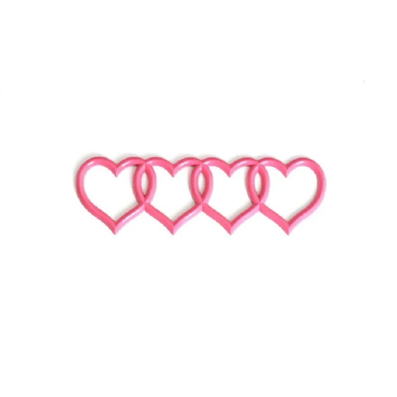 Modified Heart-shaped body sticker Love series four ring tail 22 cm pink