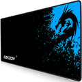 Mouse pad with smooth textured surface, reinforced stitching edges, and natural rubber non-slip base in 30x25cm size