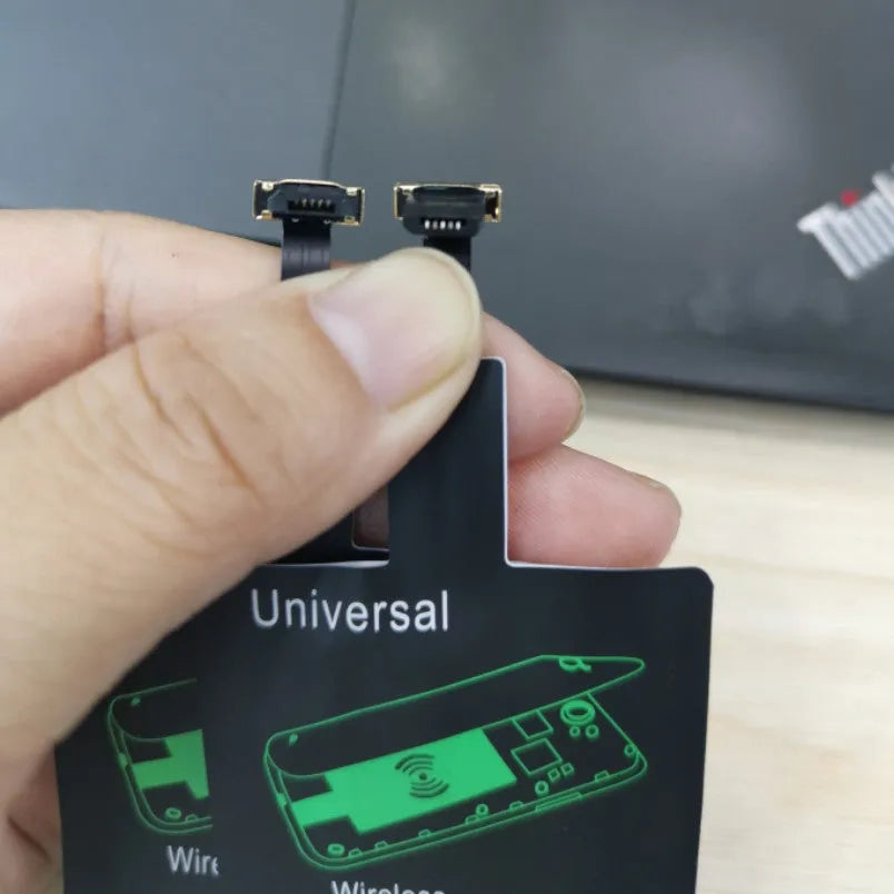 Wireless charger receiver with Type-C connector, 5V 1000mA, available in Black and White