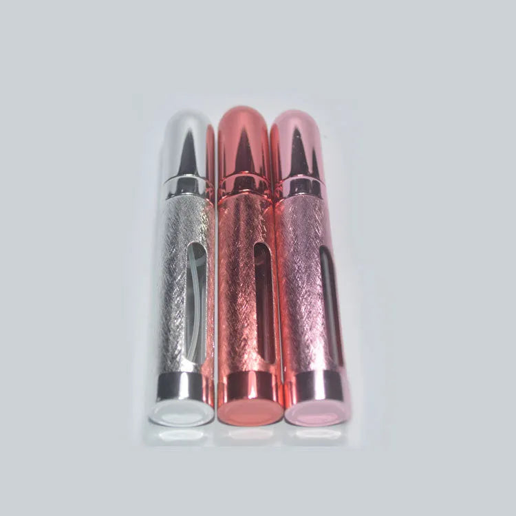 12ml aluminium travel perfume bottle with glass liner in six colour options
