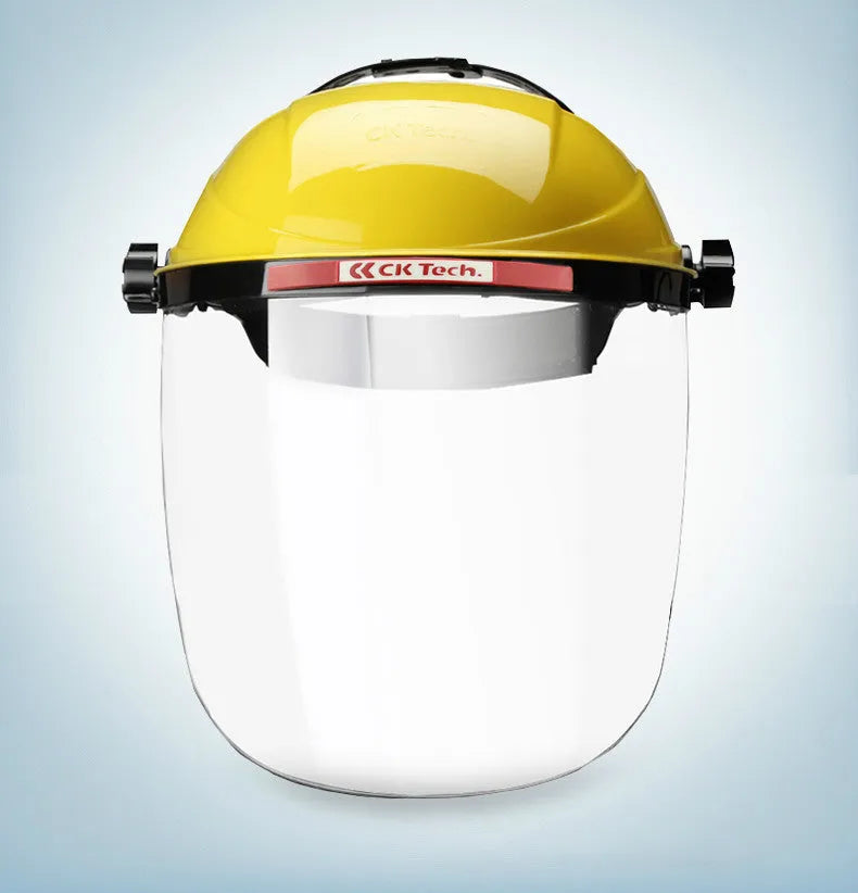Heat-proof oil fume mask in PC material for kitchen splash protection, available in black