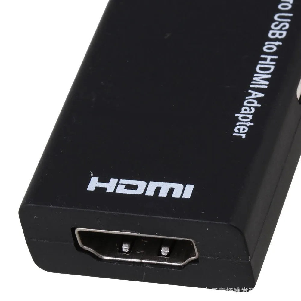 Black HD to HDMI adapter cable with handset connector and HDMI plug.