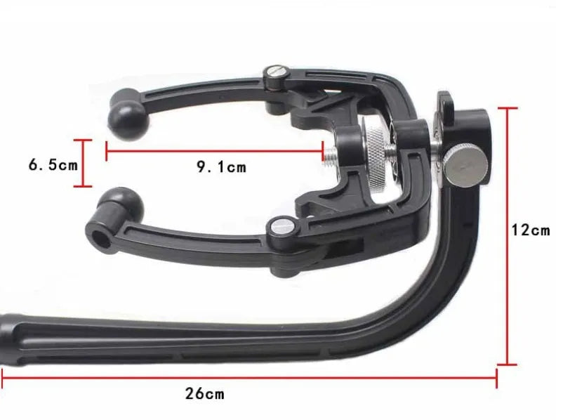 Black PVC wire tangle for fishing rig assembly, 18cm long, on white background