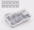 Boxed sea fishing rod guide ring set of 80 pieces in alloy material with storage box