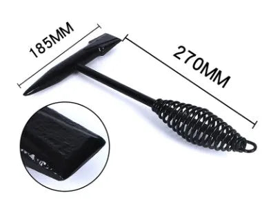 Electric welding slag hammer with spring handle and high carbon steel head
