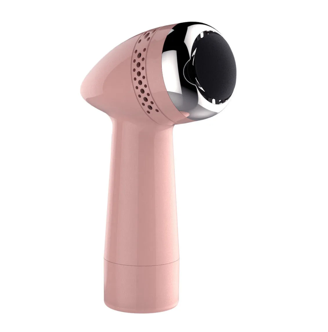 Electric foot grinder with refined quartz grinding head in gold, silver, and pink finish options.