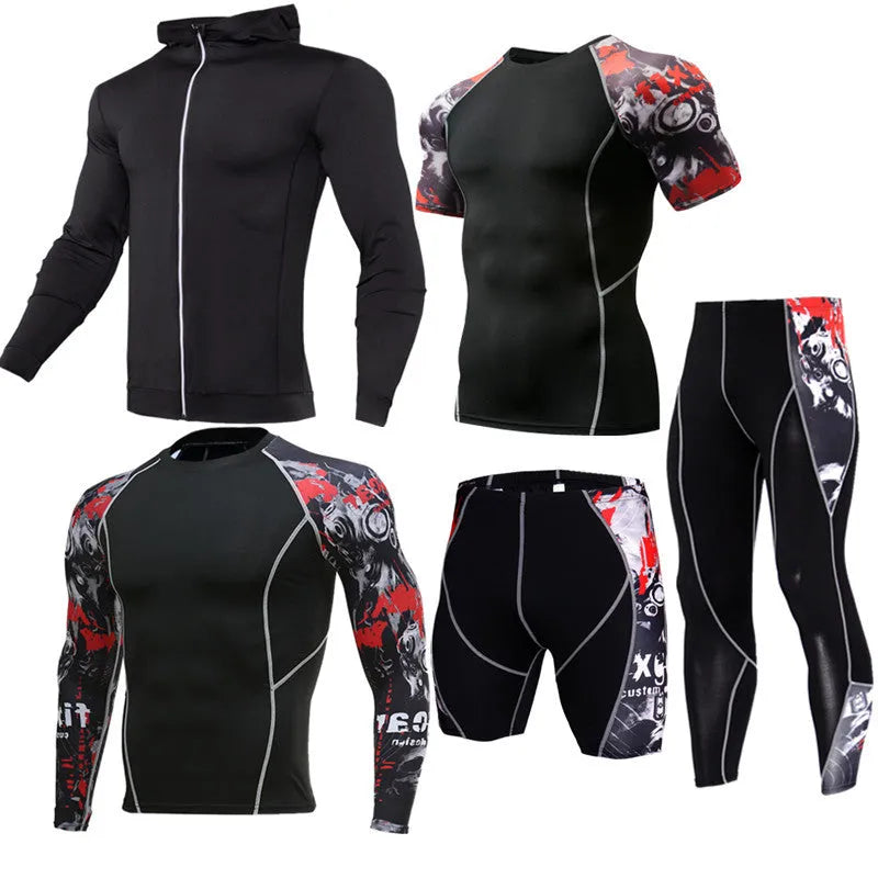 Sportswear quick-dry milk silk running suit in blue, polyester fabric for training