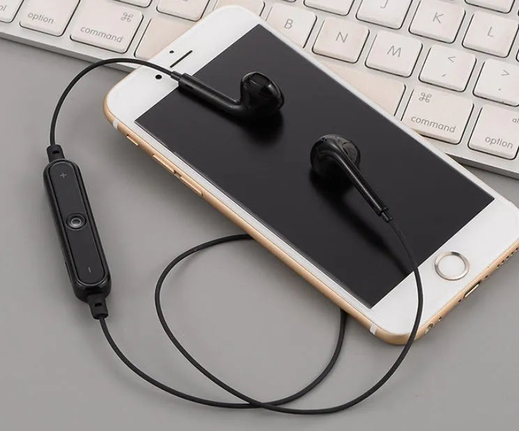 Wireless Bluetooth headset for iPhone 7 S6 5S6plus compatibility in Black, White, Gold, or Silver