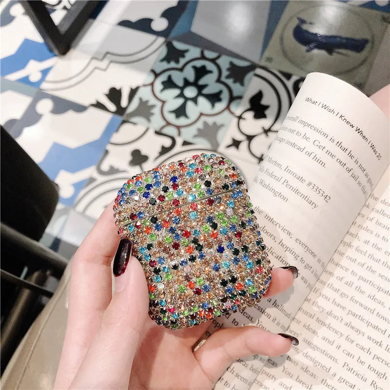 Multicolour TPU protective sleeve for Apple AirPods, back cover view