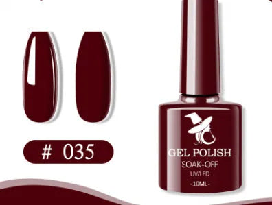 48 colour UV phototherapy plastic gel nail polish set with 7ml bottles in various finishes including glitter and nude shades