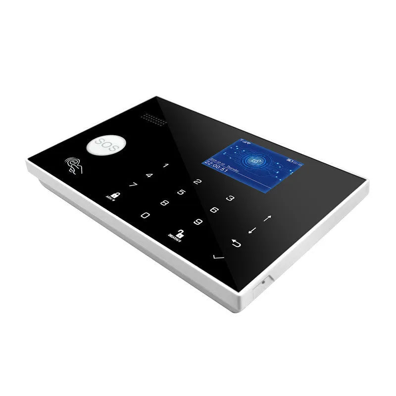 Intelligent WiFi GSM touch button household burglar alarm system control panel