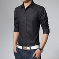 French dress shirt formal tuxedo style long sleeve cotton blend men's shirt available in multiple colours