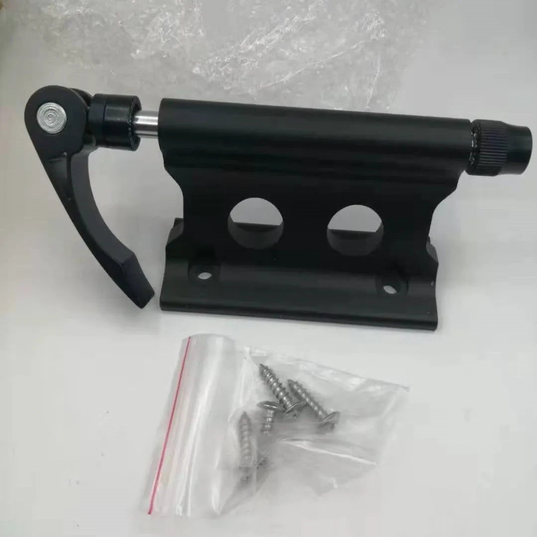 Silver metal bicycle front fork quick release fixing clip for SUV bike carrier mounting