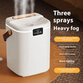 White plastic square USB humidifier with large spray volume and ambient light for bedroom