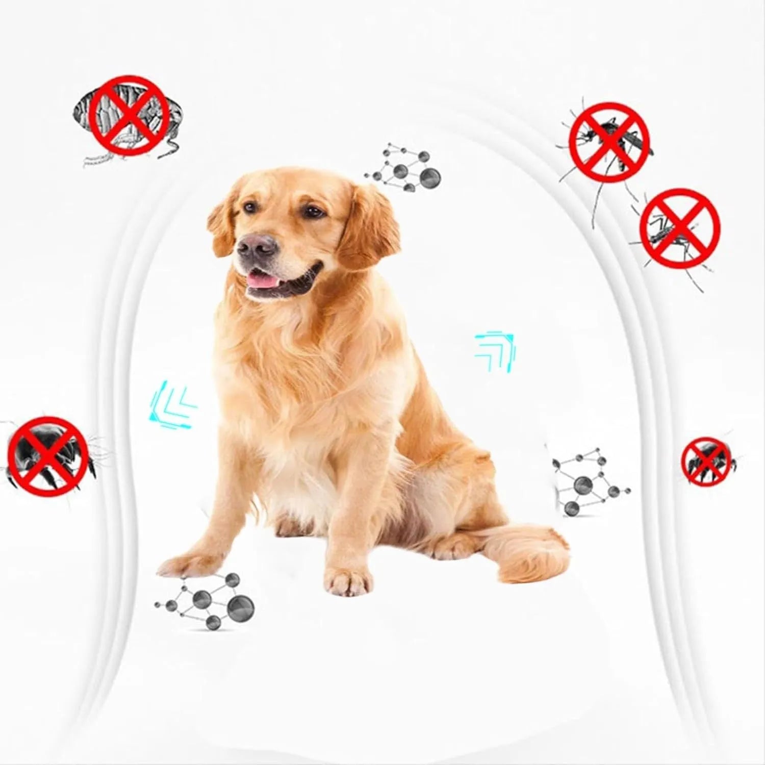 Double-sided plastic flea comb for pets with dense teeth and compact 0.85 x 5 cm dimensions