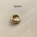 Women's geometric water drop earrings in gold or silver, shown in large, medium, and small sizes.