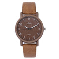 Ladies quartz wrist watch with round metal case, 20mm dial, and resin strap in red