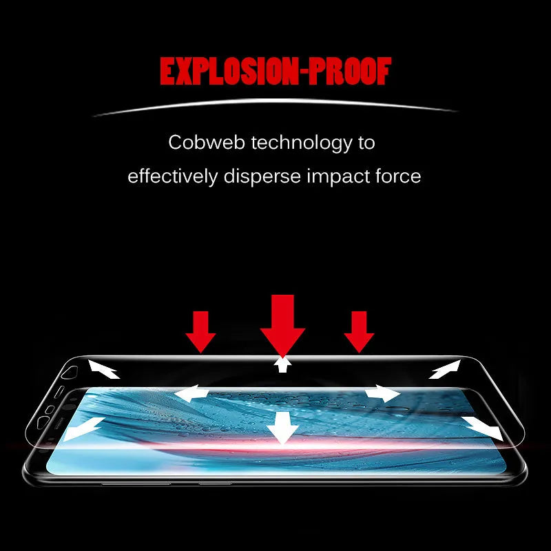 Purple light hydraulic film curved screen protector for Samsung Galaxy S7 edge S8 S9 S10 phones