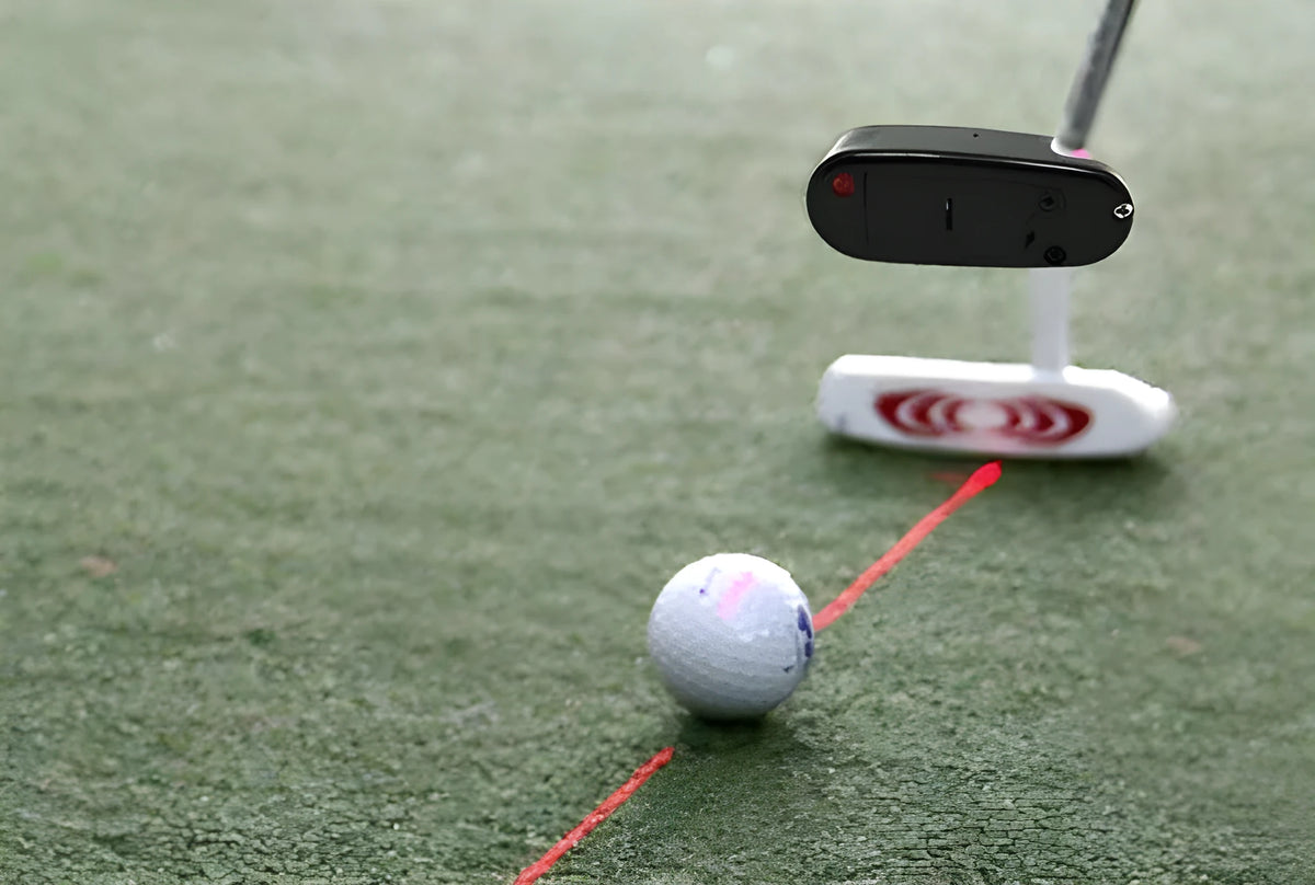 Plastic putter laser pointer golf swing trainer 6.5cm by 2.5cm