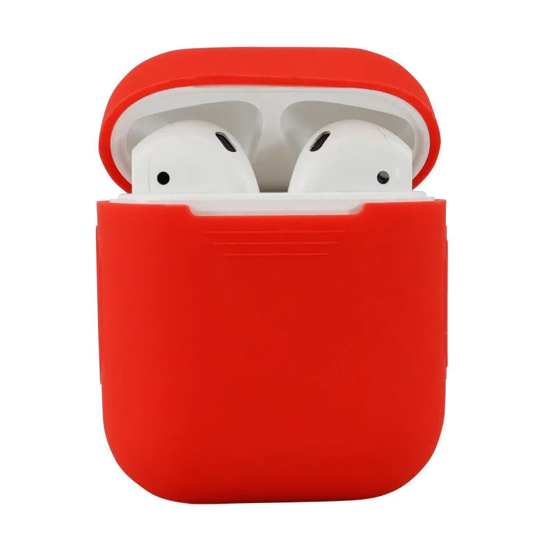 Silicone protective cover for Apple AirPods 2 wireless headphones case in multiple colour options