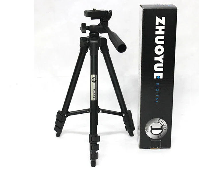 Y-334 universal camera tripod in black, folded to 35cm, compatible with Apple iPhone