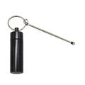 Aluminum portable pill box with spoon and keychain in five colour options
