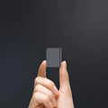 Black zinc alloy digital voice recorder with noise reduction and USB 2.0