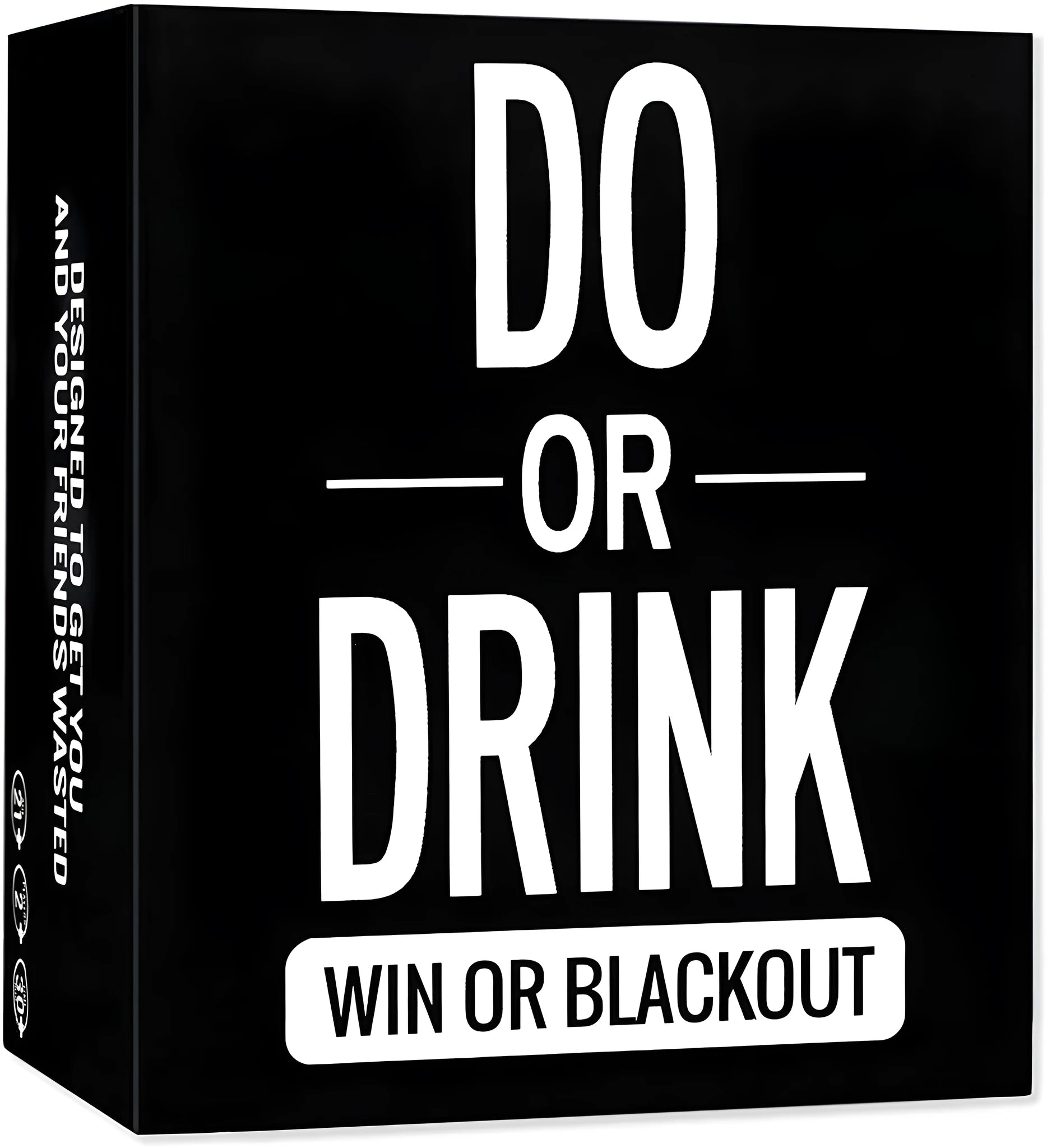 DO OR DRINK board game card set in colour box with coated paper cards for interactive party play
