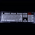 E element 104-key wired mechanical keyboard in black with full number pad and cross interface cable