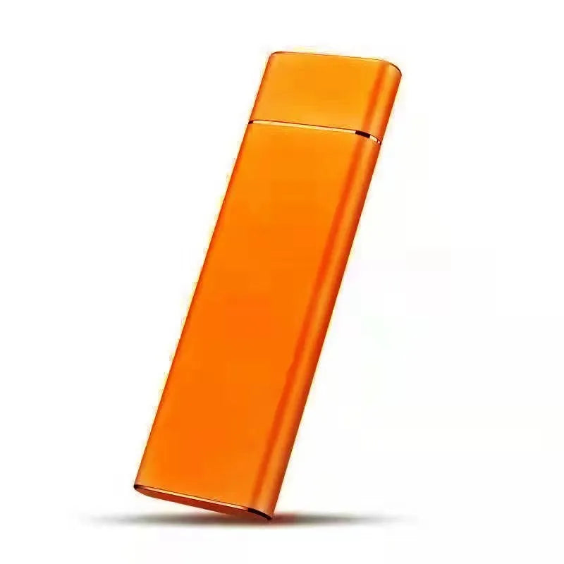 6TB external mobile hard disk with metal shell in black, blue, orange, red, or silver colour options