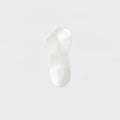 Men's thin mesh breathable white cotton socks with antibacterial middle calf length one size