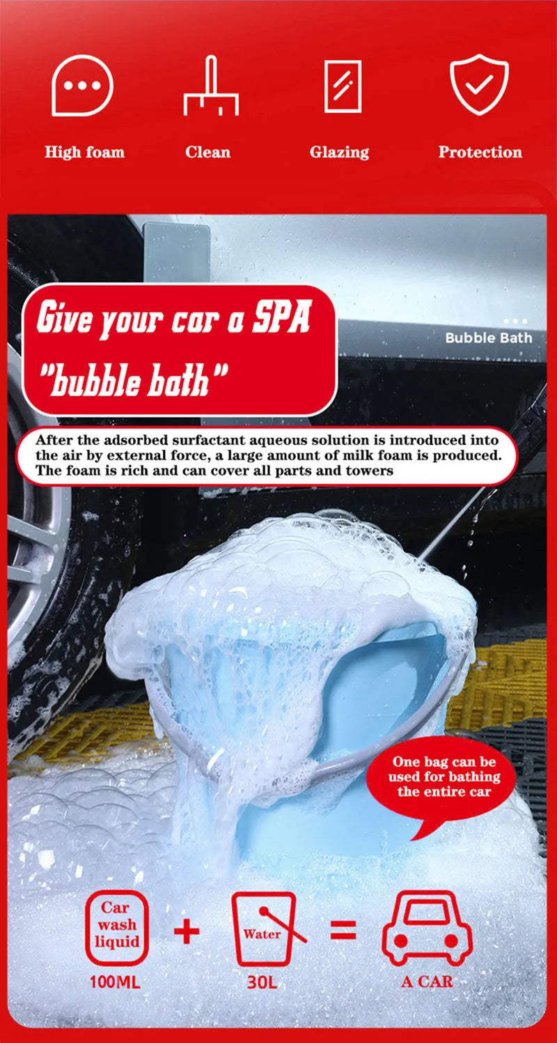 100ml bottle of concentrated high foam car cleaner for vehicle decontamination