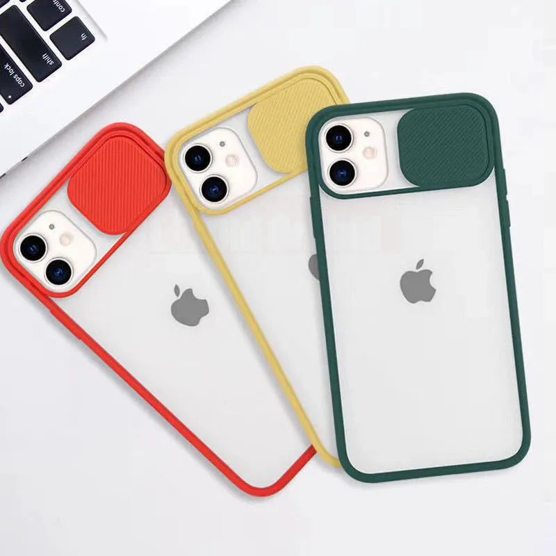 Silicone iPhone case with frosted frame and lens surround in a choice of seven pure colours.
