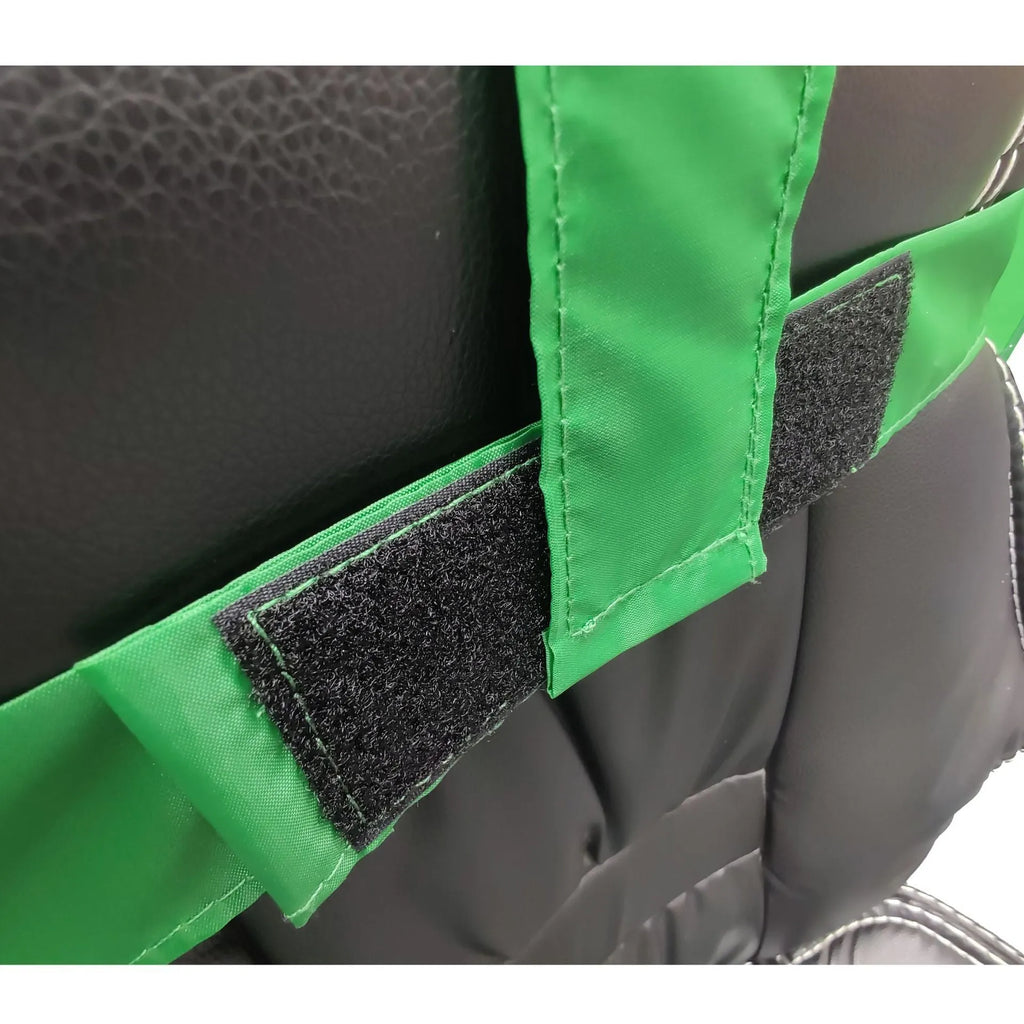 Foldable reflector for chair photography background board in green, nylon fabric, unfolded 150x200 cm with steel spring frame