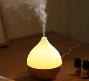 Wood grain finish USB aroma diffuser with 100ml water tank capacity