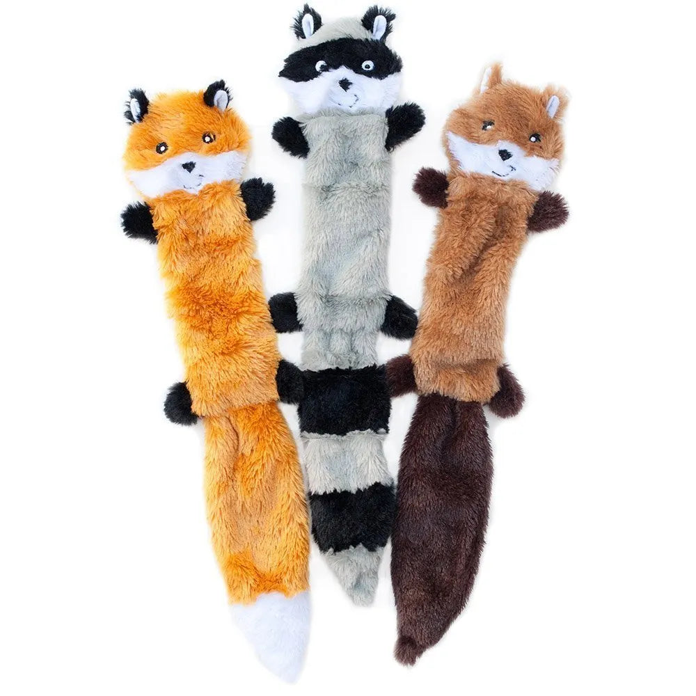 Brown plush squeaker dog toy measuring 46cm long for medium to large breed canine play