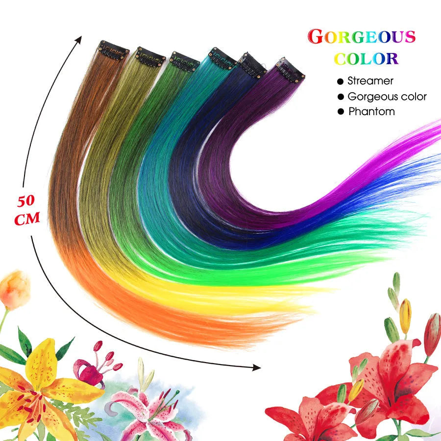 18 inch wig hair extension in selected colour style, single piece or 4PC set option