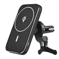 M6 magnetic wireless car bracket charger for mobile phones with black finish