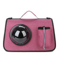 Portable cat bag in Oxford fabric, crossbody pet carrier with 13kg capacity, cup lid colour options.