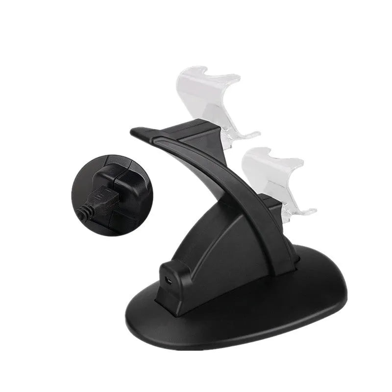 Black Xbox One dual controller charging dock station for two gamepads