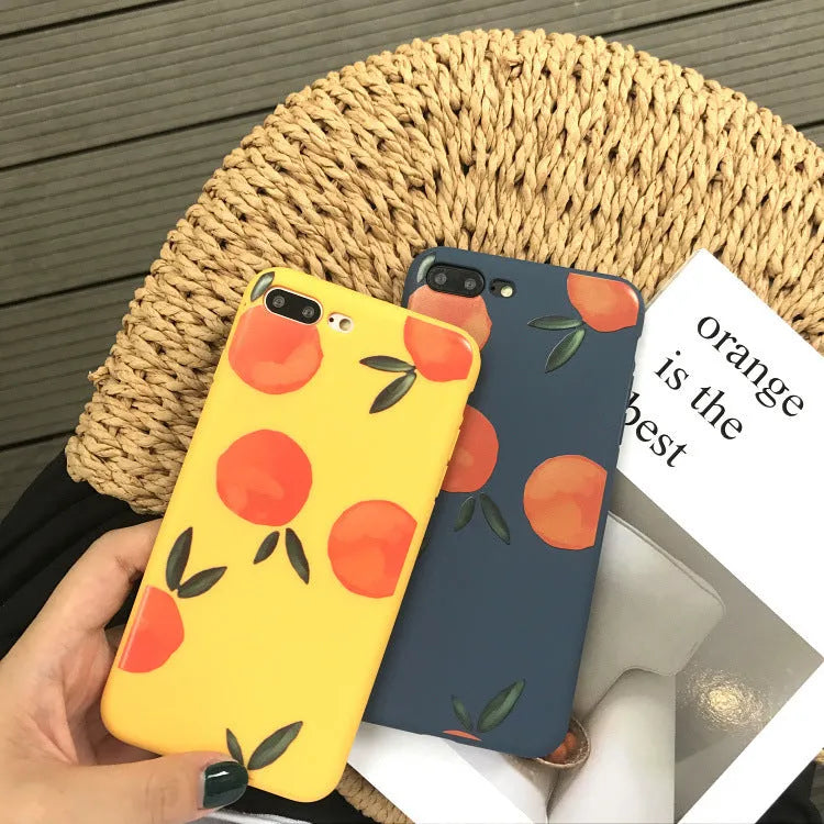 Blue TPU matte soft-shell phone case for iPhone on a white background.