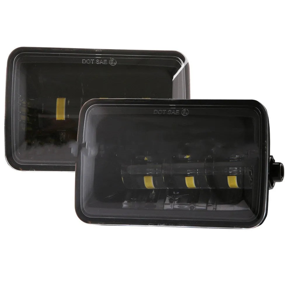 LED fog lamp for 2015-2017 Ford F150, 36W, die-cast aluminium, black background, 6500K.