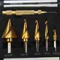 Gold-coloured aluminium storage box with steel plate opening, showing scale with a 58-80 mm length.