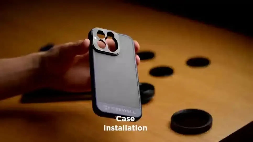 Black slim protective phone case for iPhone 13 Pro, 14 Pro, and 15 Pro Max models.