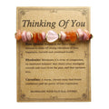 Women's geometric stone bracelet with handcrafted beads in fashion OL style