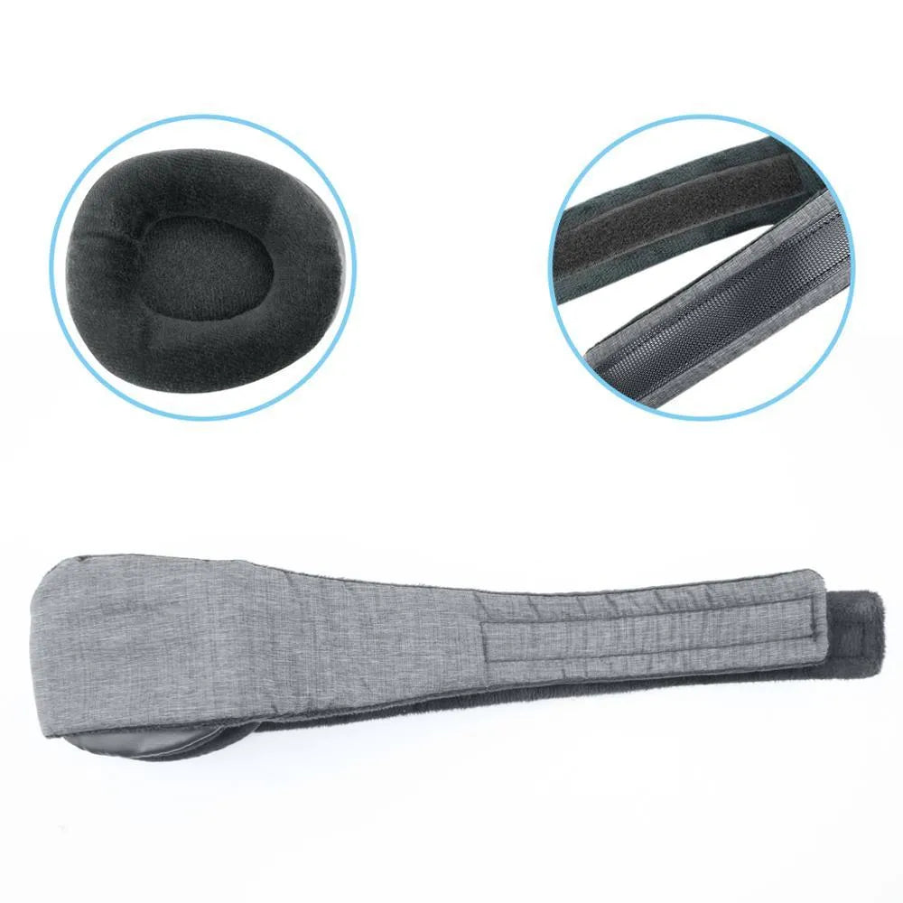 Adjustable 3D sponge eye mask visor in dark gray with contoured design