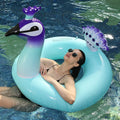 Adult inflatable PVC swimming ring in large size 95x100x115cm for pool use