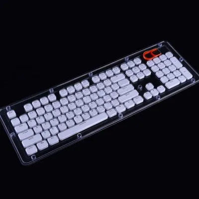 E element 104-key wired mechanical keyboard in black with full number pad and cross interface cable