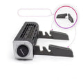 Black notebook cooling pad with turbo fan and adjustable front support leg for laptop ergonomics and cooling.