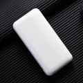 Ultra-thin plastic power bank with light display screen in black, 138 x 68 x 28mm